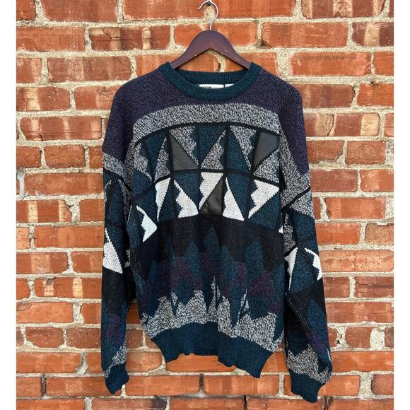 Urban Works Vintage Knitted Grandpa Sweater XL - Picture 1 of 4